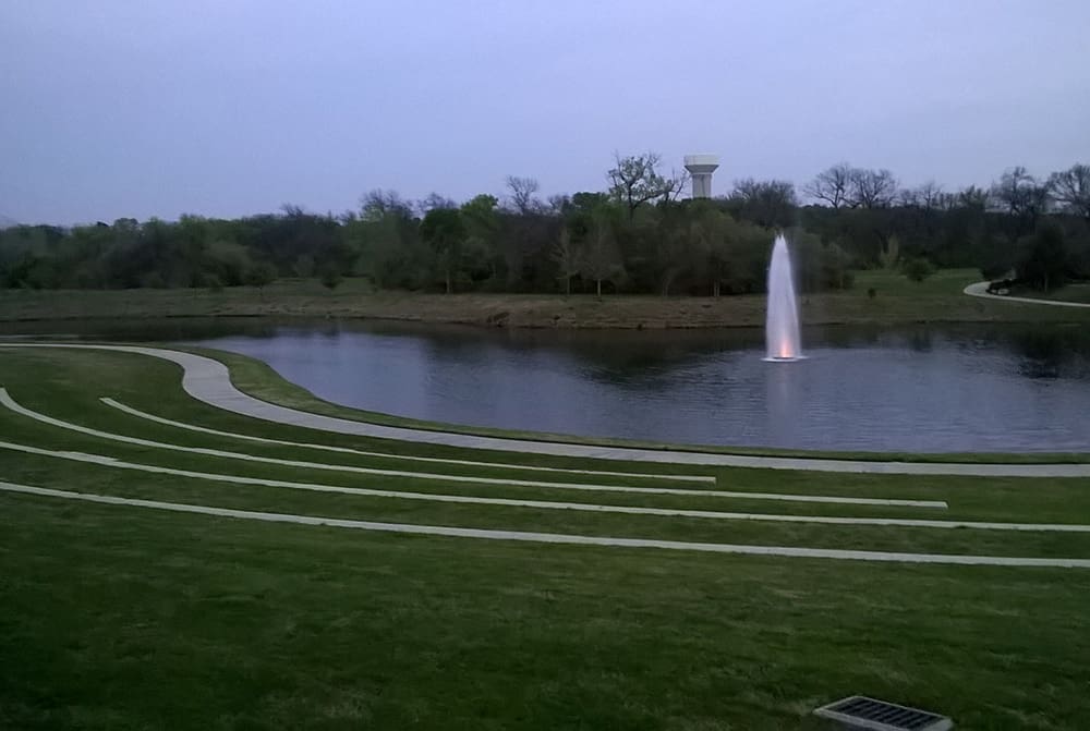 Keller Texas water fountain around public area, part of the community we serve with public adjusters.